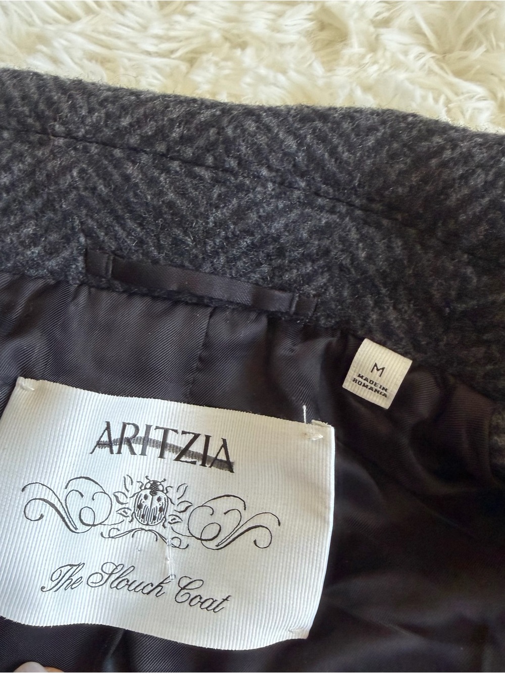 Aritzia The Slouch™ Coat - Soft Wool Cashmere - Picture 5 of 8